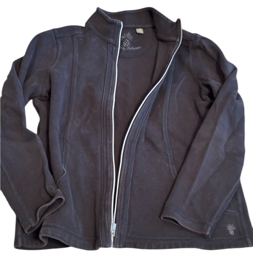 Tommy Bahama Women’s Largr Aruba Full Zip, black